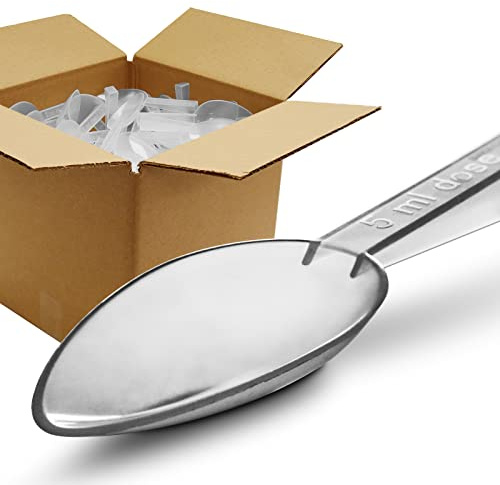 250pcs Box RE-GEN 5ml Reusable Clear Plastic Medicine Spoons | CE Certified