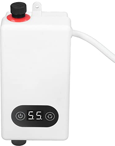 Okuyonic Chauffe Eau Electrique Instantané, 220V 3400 W Mini Machine de Chauffage d'Eau de Chauffage Sécuritaire Économie d'eau pour Salle de Bain