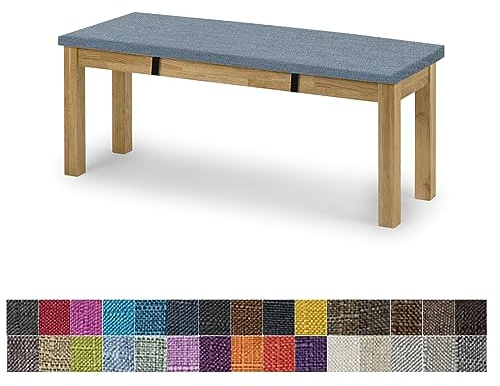 Generisch Bankauflage, Bankauflage, 110 x 45 x 8 cm, Gartenbankauflage, waschbar und abnehmbar, mehrere Farbgrößen erhältlich, Himmelblau