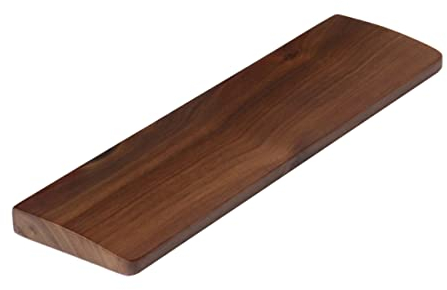 FUNOMOCYA Holz Tastatur-handgelenkauflage Walnuss Natur Ergonomisch Für Computer Handgelenkstütze Tastaturauflage Ohne Spleißen Vollholz