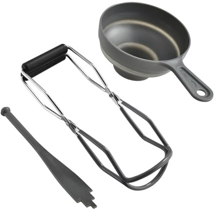 Canning Supplies Set, Stainless Steel Tongs, Lifting Tongs Equipment, Foldable Canning Tools, Canning Rack, Complete Canning Supplies Set with Stainless Steel Lifting Tongs and Foldable Tools