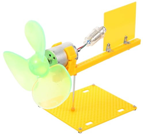 Abaodam Mini Generatore Eolico Educativo per Studenti, Motore a Continua Piccolo per Esperimenti Scientifici, Kit Fai-da-te per Apprendimento e Istruzione Scolastica
