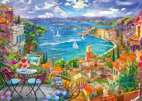 Ravensburger Puzzle St. Tropez - 1000 Teile Puzzle für Erwachsene | 1000 Teile Puzzle, Erwachsenenpuzzle, Geschenk für Frauen und Männer