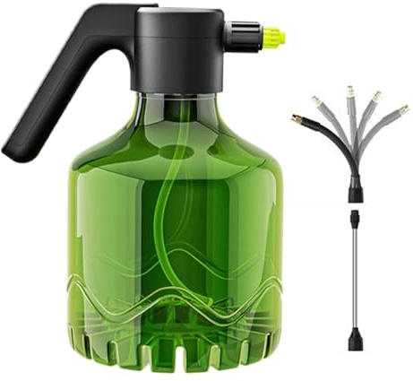 Spruzzatore Ricaricabile 2L, Nebulizzatore Portatile per Prato, Spruzzatore Regolabile Ricaricabile USB, Per Prato, Auto, Animali, Serra, Piante Esterno, Diserbo, Verniciatura