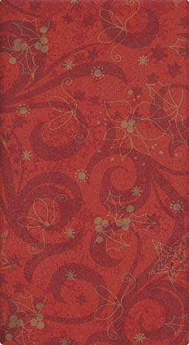 Mitteldecke Klassische Weihnachten rot als Tischdecke für die weihnachtliche Deko 80x80cm