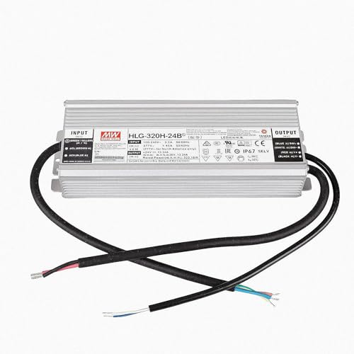 HLG-320H-24B LED Netzteil Trafo Mean Well HLG-320H-24B SNT 24V/DC/0-13,3A/ 320W IP67 Transformator für LED Beleuchtung