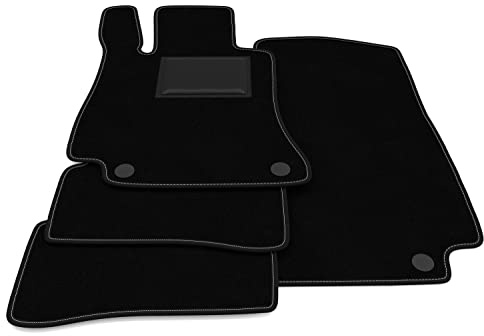 Fußmatten kompatibel mit Mercedes Class W205 / S205 ab 2014-2022 ohne Dekoration, personalisiertes Automatten-Set