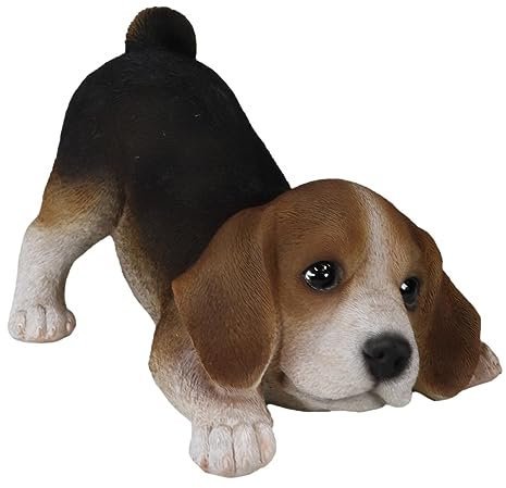 Ebros Gift Realistische, bezaubernde dreifarbige Beagle-Figur, 19,1 cm lang, Beagles, Hunde, Welpen, Haustier, Gedenkstück, Sammlerstück