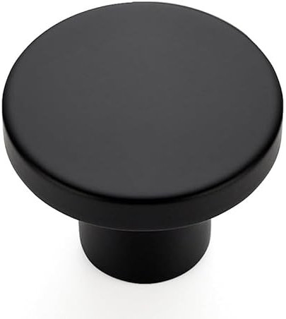 Ravinte 10 Stück Schrankknöpfe Schwarze Knöpfe für Schränke 30mm Küchenknöpfe Möbelknöpfe Schublade Schranktürknöpfe