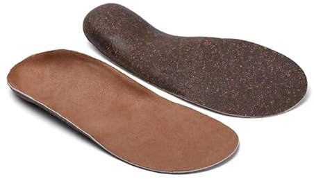 MQPALZKD Soletta in Sughero Traspirante, Assorbente del Sudore, Ammortizzazione Elevata, Soletta in Sughero Casual, Soletta Sportiva Unisex(38)