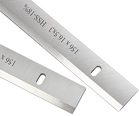 Hoja cepilladora de espesor HSS de 6 y 156mm, cuchillo cepillador de madera de 156X16,3X3 Mm for herramientas eléctricas de carpintería, accesorios