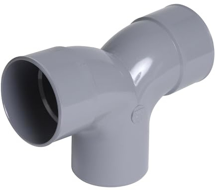 Coude mâle-femelle NICOLL double parallèle à 87°30 - PVC gris - Ø 100 mm - OT8 | Raccord PVC gris coudé double 87 degrés30 Nicoll - Diamètre 100 mm - Double emboîture - Mâle / Femelle