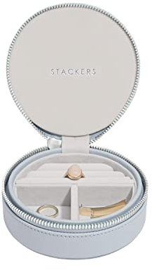 Stackers Boîte à bijoux ronde Lavande Grise