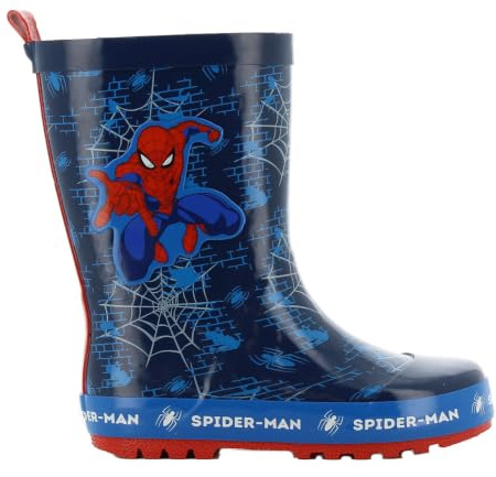 Leomil Spiderman Botte de Pluie Enfant Garçon 25, Bleu