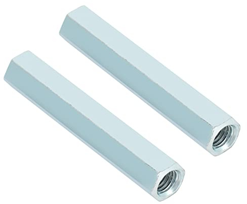 Threaded Bar M10 Pręt Gwintowany,M8 1.25 Coupling Nut,M8X1.25 Standoff,M8 X 1.25 Coupling Nut,L25204Y 2Pcs M8 * 66 Long Rod Nut Hex Hexagonal Sleeve Nut Standoff Threaded Fasteners