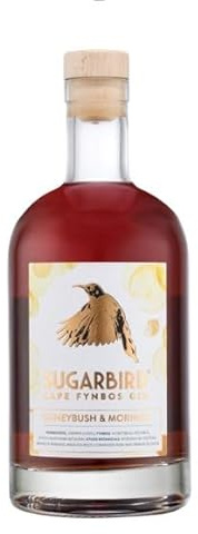 Craft Red Bush Gin - Sugarbird Honeybush & Moringa Cape Fynbos South African Craft Gin - 50cl