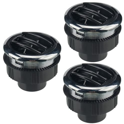 Heater Vent for Boat 3pcs Electric Car Air Conditioning Outlet for Air Conditioner Fresh Air Outlet Vehicle Unit Air Outlet Accessories Vent Air Outlet Knob Type Air Conditioner Outlet