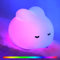 Sangyn Nachtlicht Kinder RGB Dimmbar Stilllicht Baby Touch LED Kaninchen Silikonlampe mit Timer Wiederaufladbares Nachtlichter für Babyzimmer Stillen, Kindergeschenke, Deko