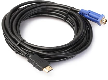 Gatuida 5m Adattatore Video Maschio Dorato Cavo Vga Convertitore Da Pin Per Home Theater Senza Chip Integrato