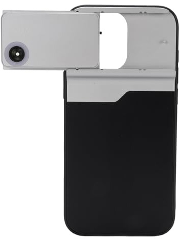 Gedourain Lente per Microscopio per Fotocamera Cellulare 400X HD con Luce LED per 16 Pro Max, Lente per Microscopio per Telefono Ricaricabile in Lega di Alluminio per Osservazioni Microscopiche