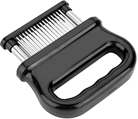 FAUOSWUK Inteneritore con Lama a 48 Aghi Durevole in Acciaio Inossidabile per Intenerire la Bistecca, Facile da Pulire, per gli Amanti della Carne