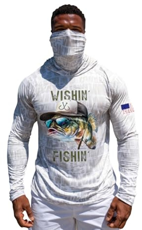 T-Shirt Anti UV Homme Respirant Vêtements De Protection Solaire Upf50+ D'été Tee Shirt avec Masque Manche Longue Léger Tshirt De Sport Grande Taille Sweat À Capuche pour Pêche Randonnée