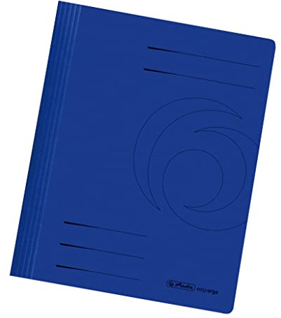 Herlitz Schnellhefter A4 Karton gefaltet (25 x Dunkelblau)