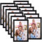 Giftgarden 12 Stück Bilderrahmen Set 20x30 cm für 30x20 Fotos und Bilder, Schwarz Fotorahmen Collage, Wand- oder Tischaufsteller - Geschenk Freund