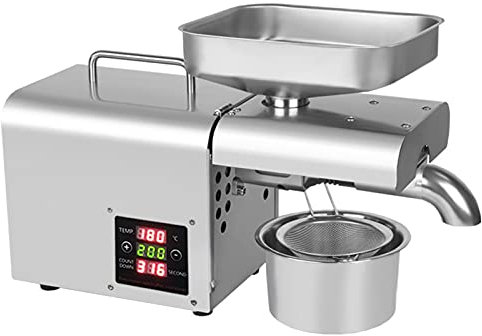 Olio automatico da 220 V, 610 W, trattore di olio, controllo digitale della temperatura, temperatura regolabile da 50 a 250 gradi, adatto per la produzione di olio domestico e commerciale