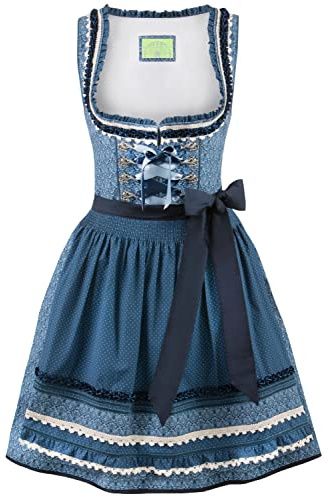 Stockerpoint Dirndl-Angelica-klänning för speciella tillfällen, blå, 38