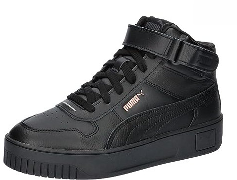 PUMA Damen Carina Street Mid Turnschuhe, Puma Black Puma Black Rose Gold, 37 EU