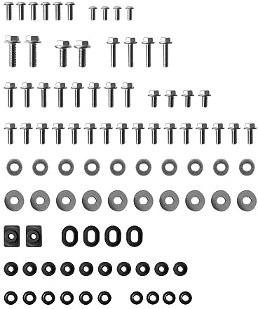 LAVAMI Motorräder Schrauben Kompatibel Mit Yamaha Für YZ85 Für YZ250 YZ125 YZ65 YZ80 YZ125X YZ250X Motorrad 92PCS M5 M6 M8 Edelstahl Verkleidungsschrauben Schrauben-Unterlegscheiben-Kit (Color : 2)