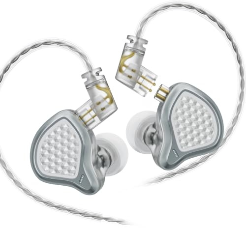 ARTTI R6 in ear monitor hörlurar HiFi trådbundna öronsnäckor med mikrofon gaming IEM-hörlurar med 2 stift avtagbar kabel för musiker DJ sångare audiophile (Typ-C)