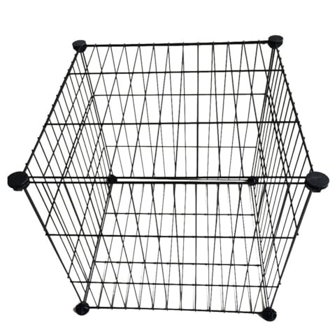Almacenamiento de cubo de alambre | Organizadores de armario multifuncionales apilables - Rejilla metálica de 5 piezas, organizadores y almacenamiento de armario Cubo, estante de rejilla metálica