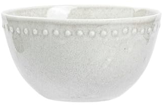 Ensaladera de cerámica retro con cuentas flotantes para el hogar, exquisita vajilla, color blanco, 15 cm