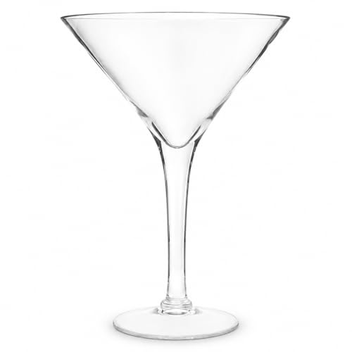 Floralcraft® 40cm Tall Cocktail Glass Vase, Martini Style Wedding Centrepiece Vase for Flowers, Floral Arrangements, Events & Table Decorations
