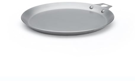 De Buyer - Poêle à crêpes amovible en tôle d'acier MINERAL B - Diamètre 26 cm -, Gris