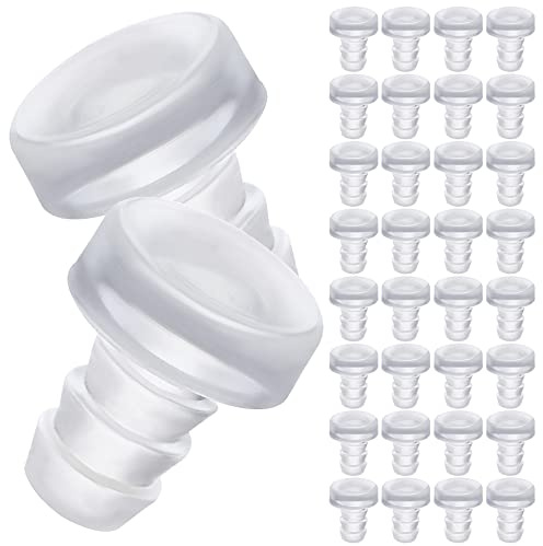 VILLCASE Transparent Gummi Anschlagdämpfer, 5mm Durchsichtigen Gummigriffen Anti Kollisionen Türanschlagpuffer für Schubladen, Schranktüren, Glastische (200 Stück)