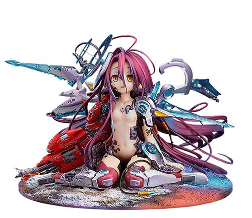 Jiumaocleu No Game No Life figur staty, Hatsuse Izuna figur modell knäställning pos-version, 20 cm anime statyett skulptur lera man, PVC handgjort samlarobjekt skrivbordsdekoration gåvor