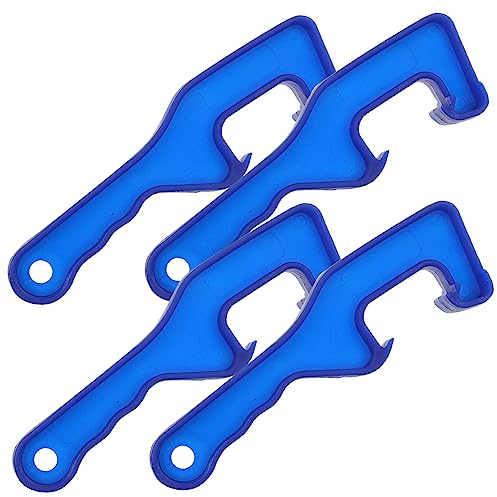 UTHCLO 4piezas Abre Cubos De Plástico y Destapador De Latas Llave De Plástico Mango Color