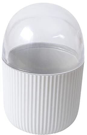 TOPBATHY Caja soporte para hisopos de algodón frasco hermético apoyo cestas de almacenamiento papelera de cocina cotonetes frascos de boticario titular de almohadillas de algodón