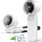 Mini Ventilateur Portable, Ventilateur Turbo Pliable avec Batterie 5000mAh, Ventilateur à Main Personnel Stepless 100 Gear Wind, Ventilateur de Poche 3 en 1 pour le Voyage, le Ccamping et l'extérieur
