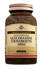 Solgar Glucosamina MSM Complex Comprimidos, Envase de 60, El embalaje puede variar