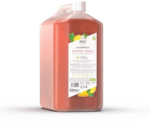 Wahl Copper Tones Animal Shampoo 5L – Vegan 15:1 Concentrate for Enhancing Red and Copper Coats, Supporting Pigmentation and Improving Coat Appearance for All Breeds