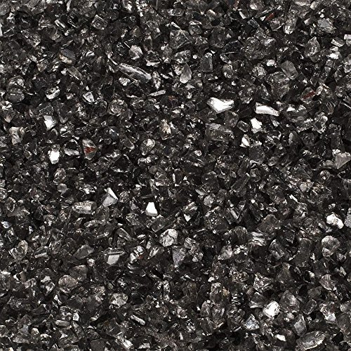 Glassteine Spiegelglasgranulat, Spiegelglas 1-4 mm. 5 kg. Farbe: Grau ANTHRAZIT -84