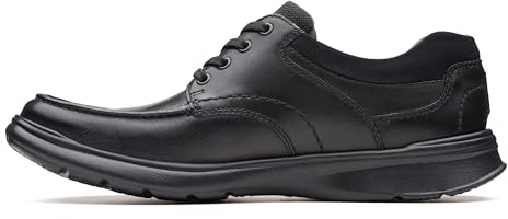 Clarks Herren Cotrell Edge Derby, Schwarz (Blk Smooth Lea-), 42.5 EU