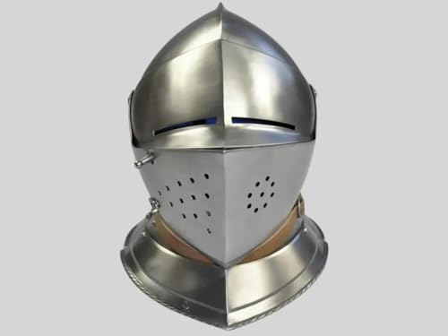 Medieval Close Armet Knight Helmet- Armethjälm - Ancient Close Knight Helmets