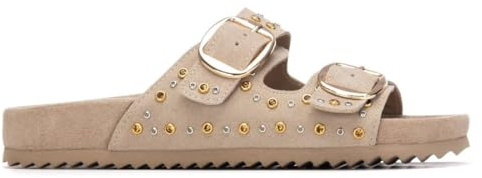 XTI - Sandalia Mujer Beige - Calzado Cómodo y Versátil - Moda casual - Modelo 14506602 (Talla 38)