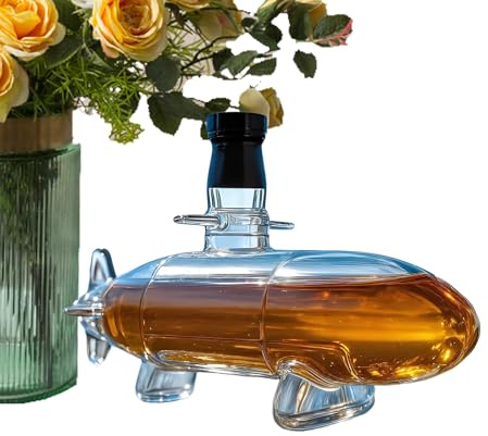 Whiskykaraff - design i form av en under-, 3D-snidat, dekorativ