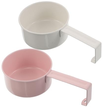 FRCOLOR 2 Pezzi Cucchiaio Misurino in Metallo per Detersivo Lavatrice e Alimentari, Compatibile Manico, Misurino Multiuso per Lavanderia e Casa